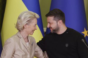 U. von der Leyen ir V. Zelenskis, EPA-ELTA nuotr.