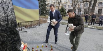 V. Zelenskis ir M. Rutte pasirašė Ukrainos ir Nyderlandų saugumo sutartį / EPA-ELTA nuotr.