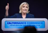 Oficialūs rezultatai: M. Le Pen partija su sąjungininkais iškovojo 33,15 proc. balsų / EPA-ELTA nuotr.