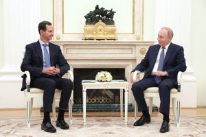 Rusijos prezidentas V. Putinas Maskvoje susitiko su Sirijos prezidentu B. al-Assadu / EPA-ELTA nuotr.